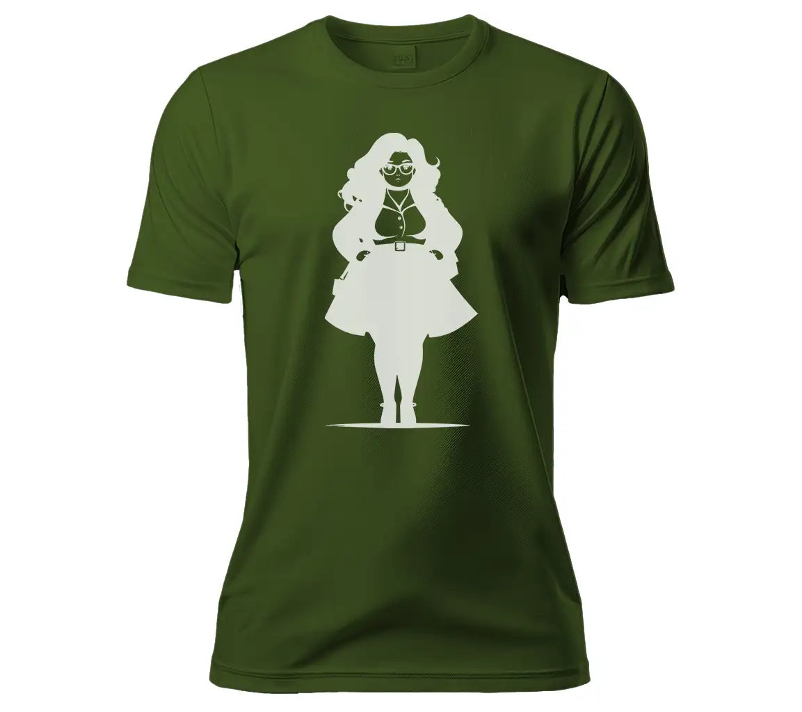 Empowering Plus Size Woman with Glasses -  SVG SVG