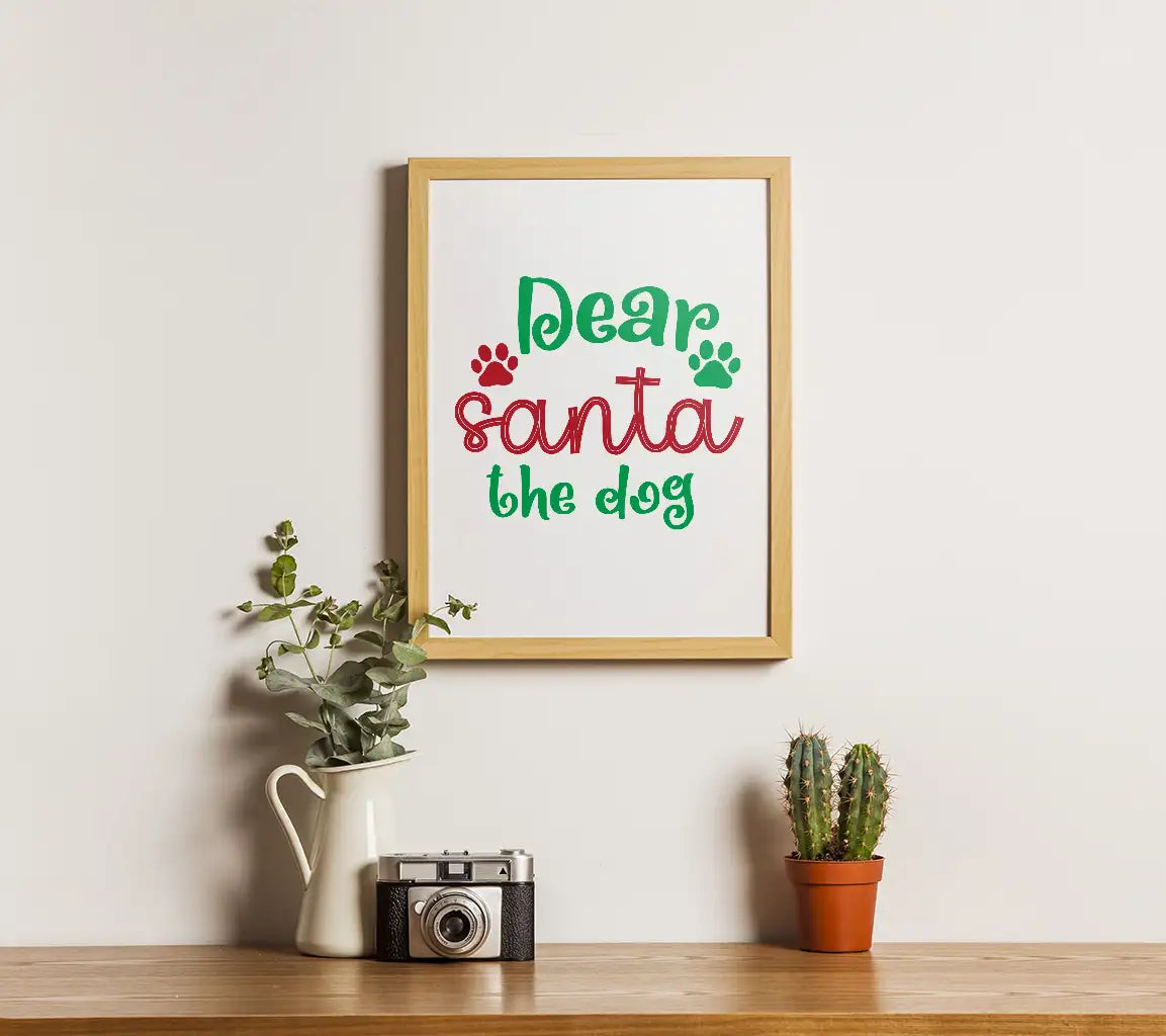 Dear Santa The Dog SVG Cut File SVG