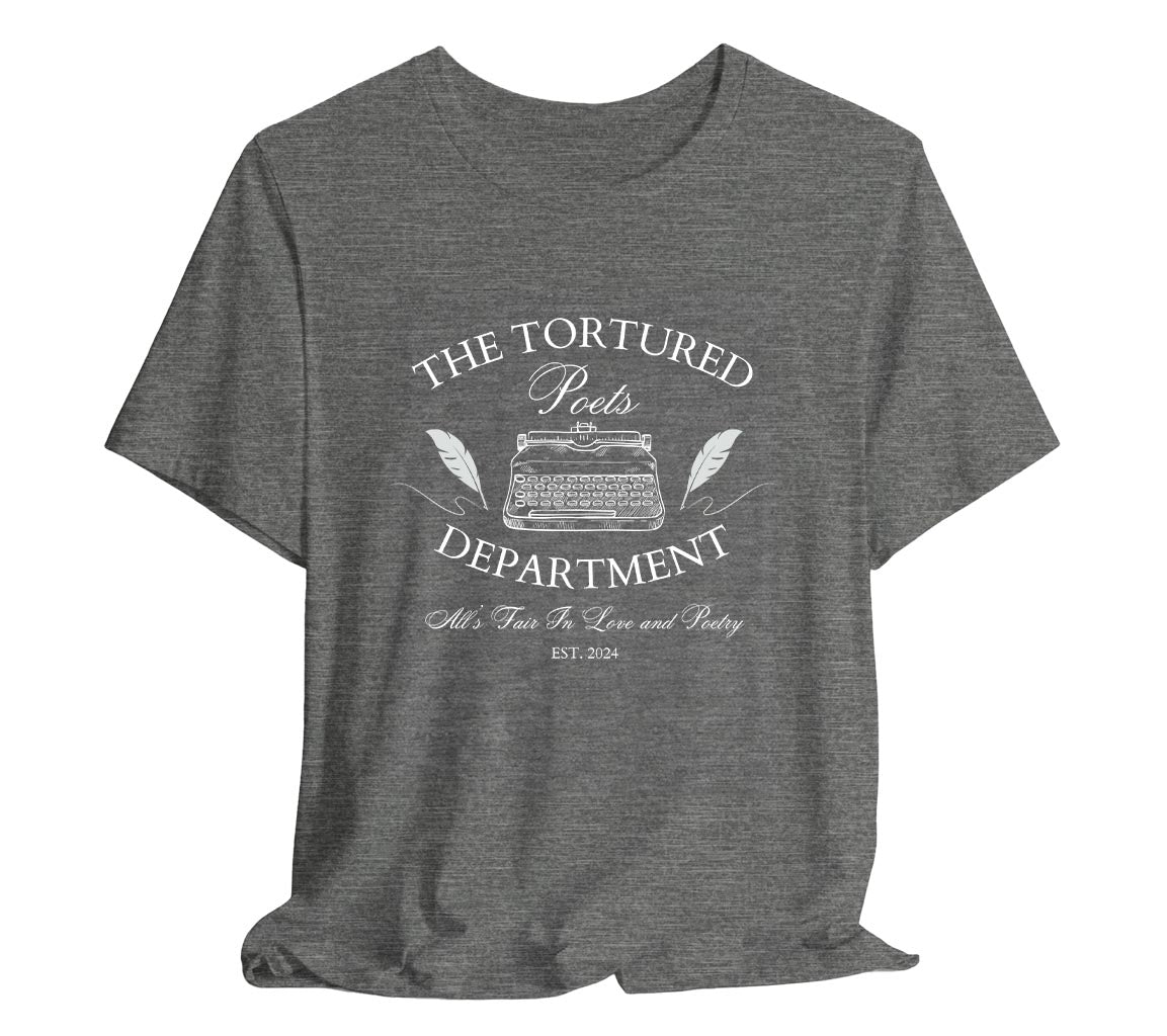TTPD Typewriter Tee -  All Is Fair In Love And Poetry TTPD Typewriter
