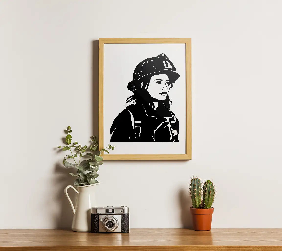 Determined Firefighter