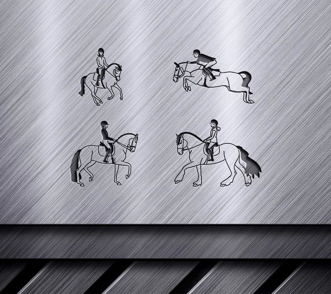 Different Directions Of Hobby Horses Big And Small Horses