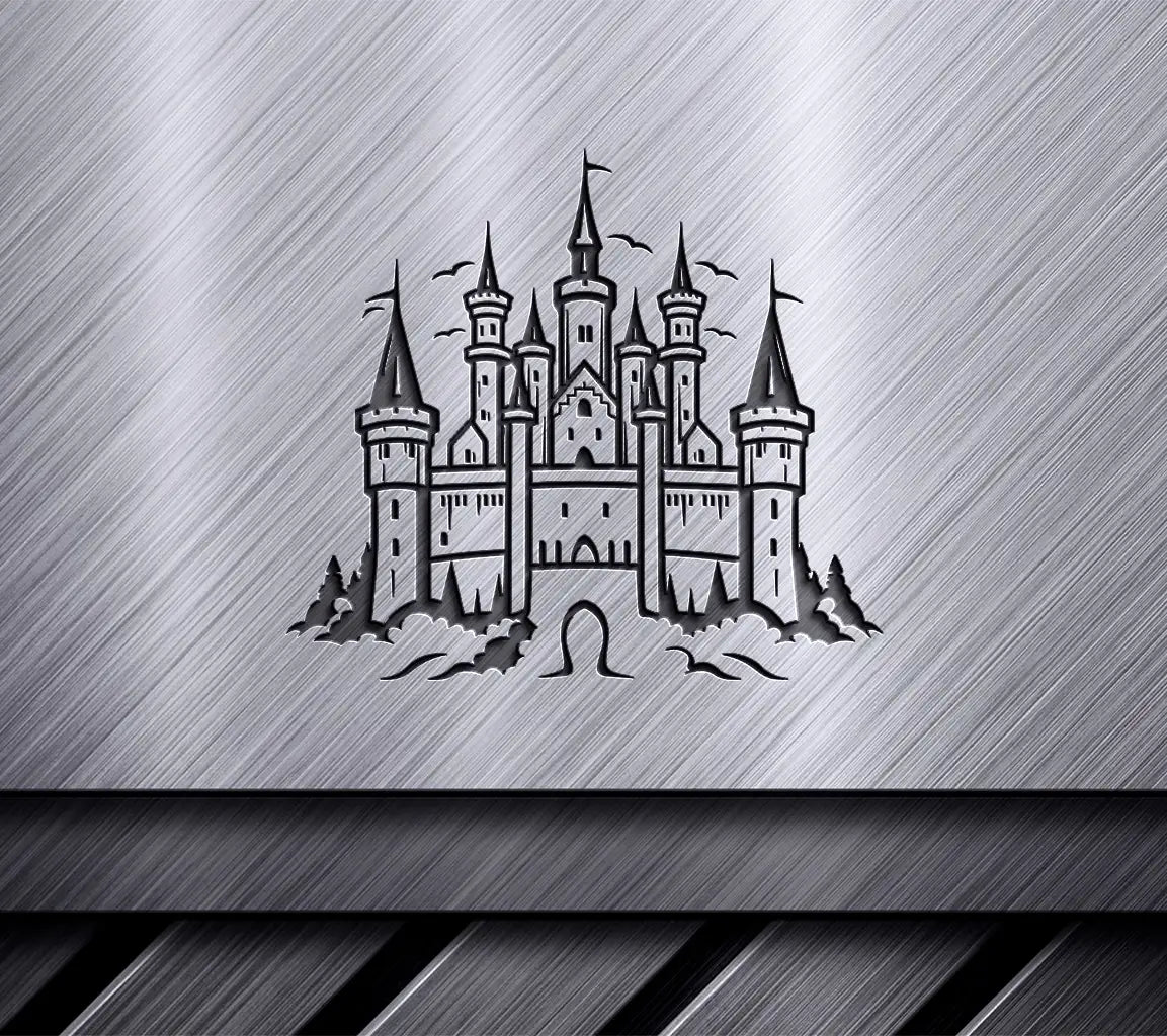  Castle with Birds SVG - Mini Truck & Nano Navigator Vector Graphics SVG