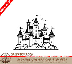 Miniature Castle Hill SVG Iconic Truck Vector Design SVG