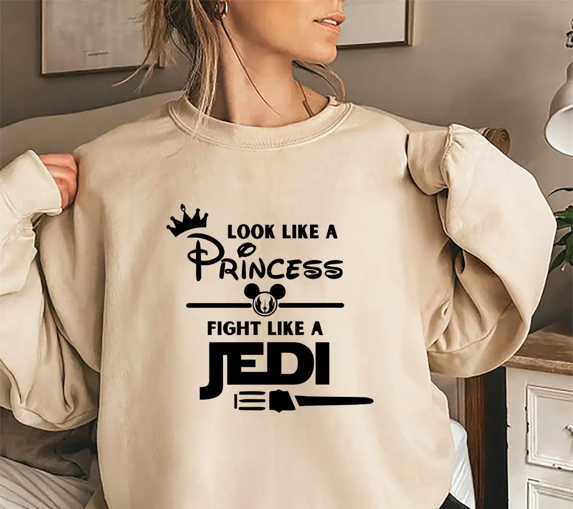 Disney Svg Look Like A Princes Fight Like A Jedi SVG