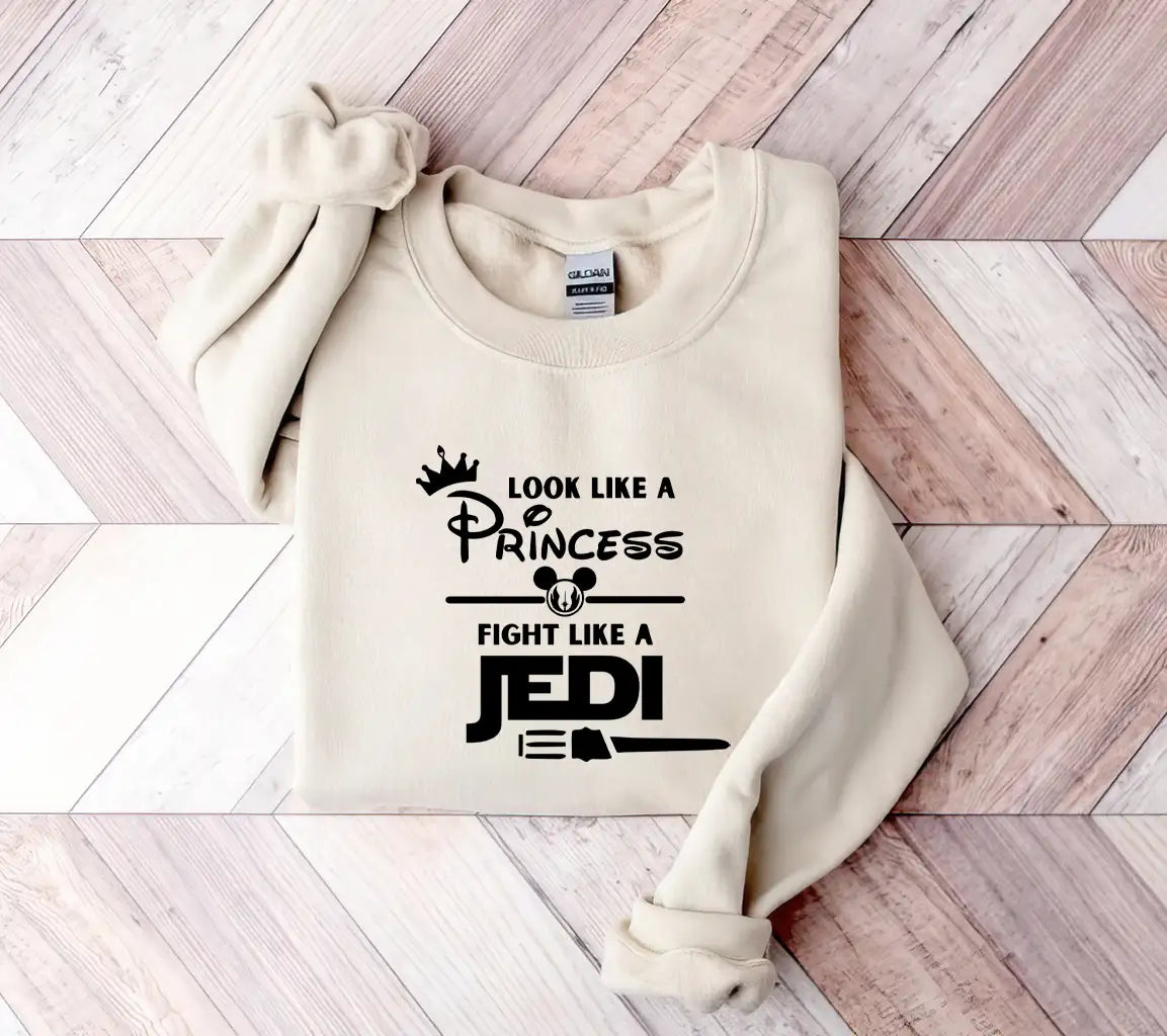 Disney Svg Look Like A Princes Fight Like A Jedi SVG