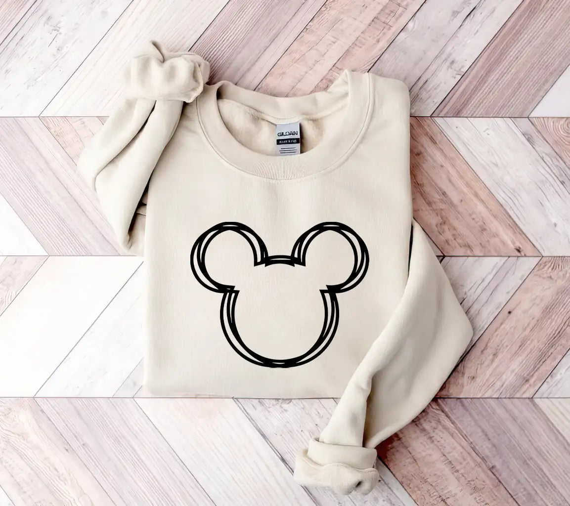 Disney Svg Mickey Mouse Outline SVG