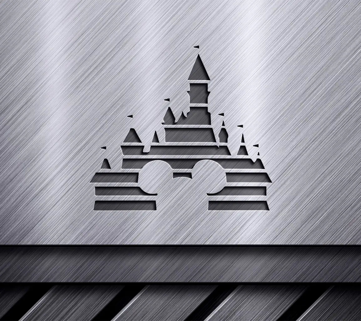 Disney Svg Mickey And Castle2 SVG