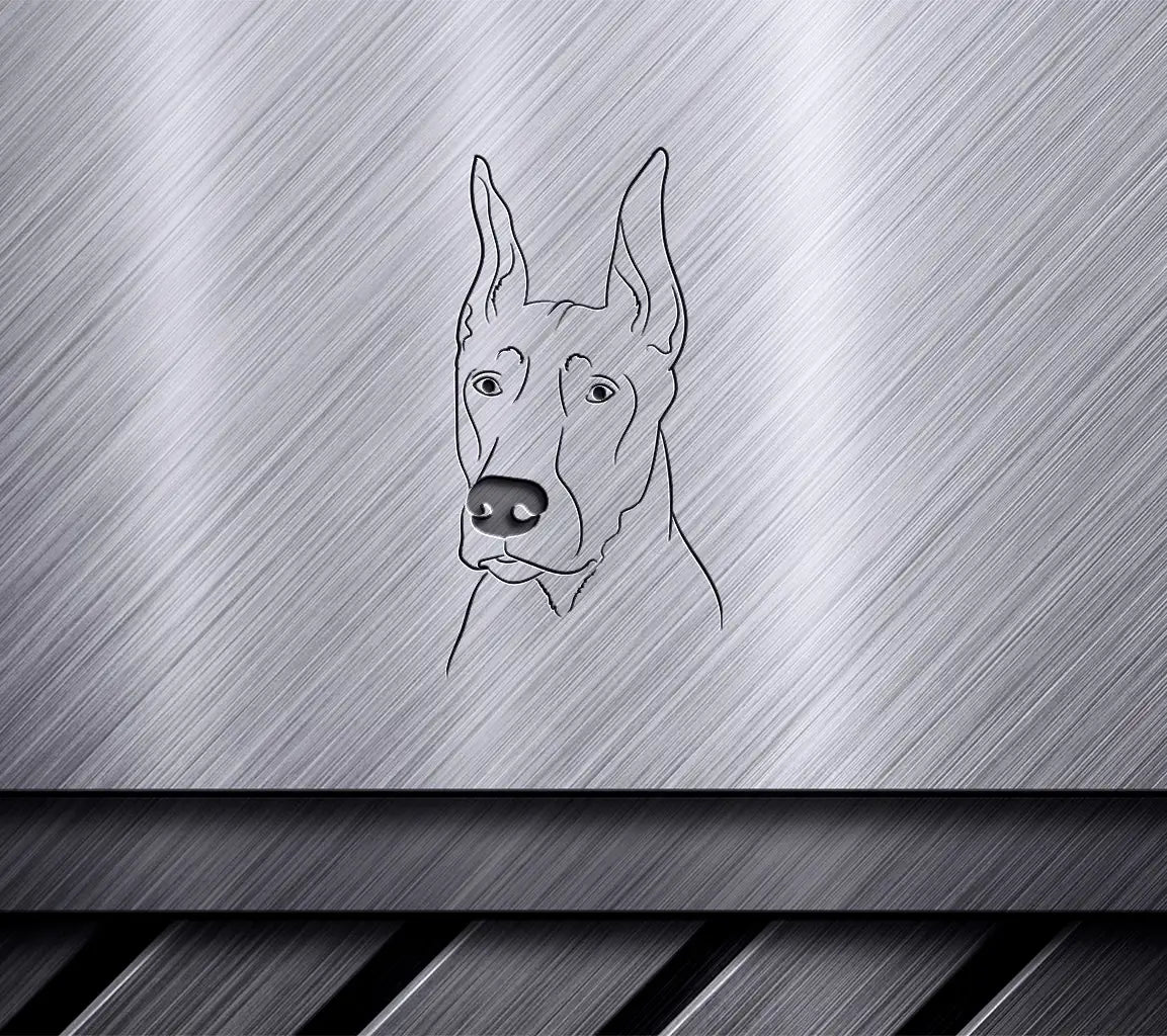 Doberman Sitting Down -  Dog SVG SVG