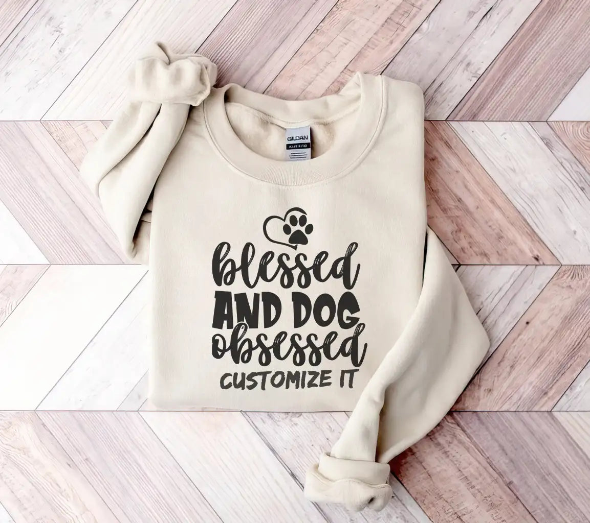 Blessed & Dog Obsessed  SVG Design SVG