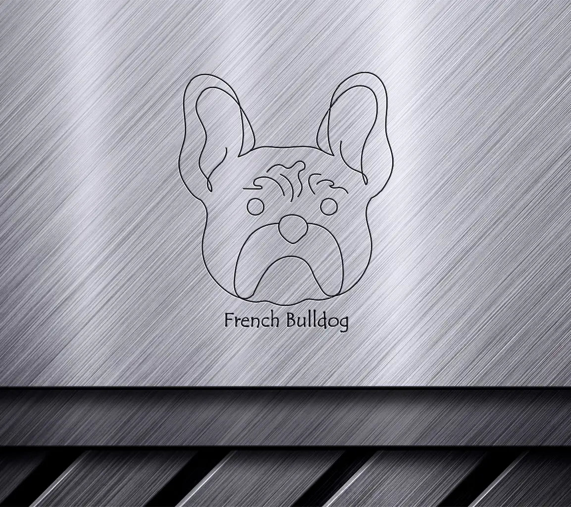 French Bulldog SVG -  Drawing of a Dog Face SVG