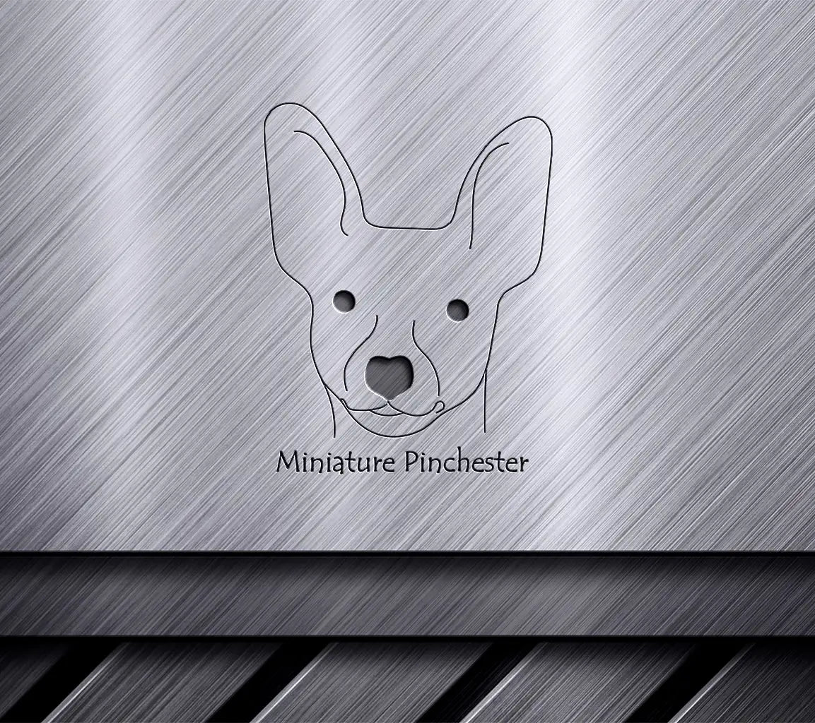 Miniature Pinscher Dog SVG -  Drawing SVG