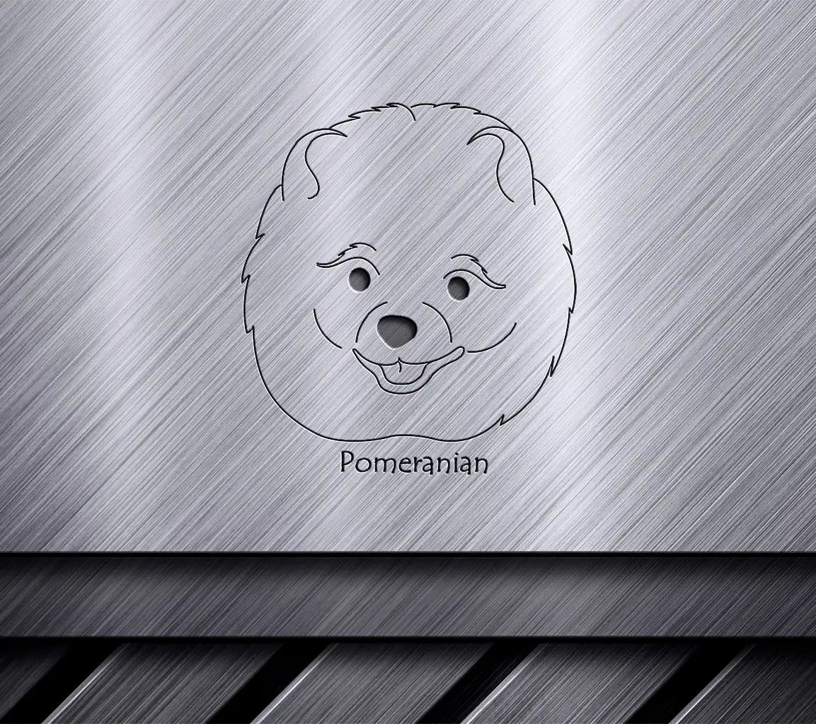  Pomeranian Dog SVG - Cute Dog Face Illustration SVG