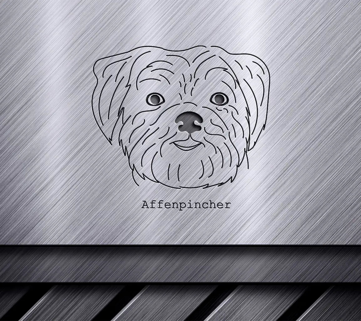 Affenpincher Dog SVG -  Outline Drawing SVG