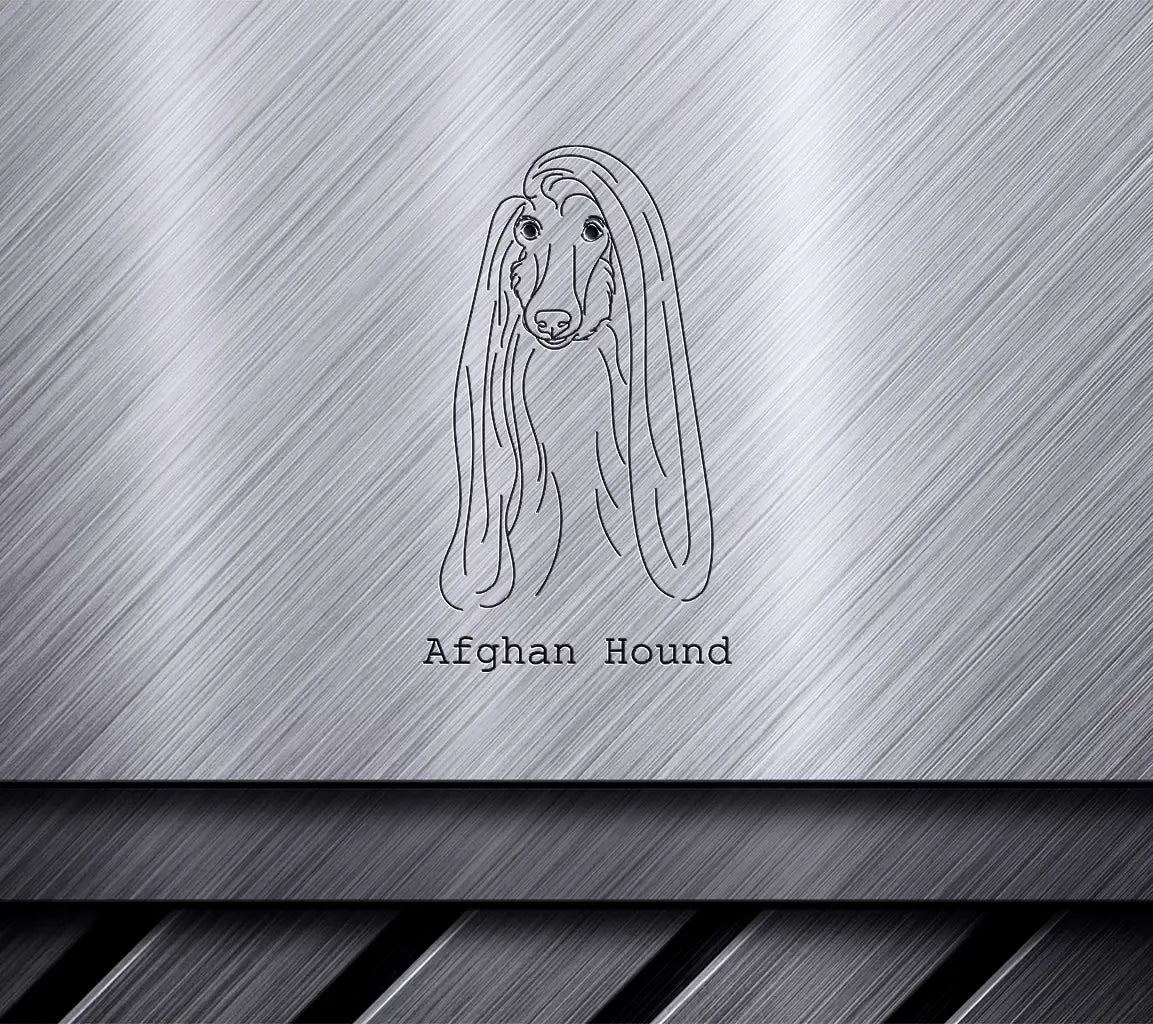 Afghan Hound SVG -  Outline Drawing SVG