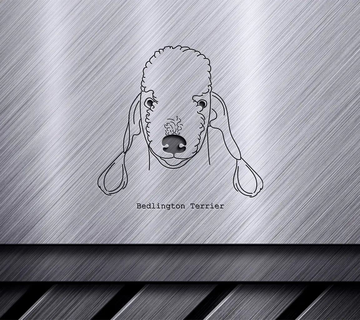 Bedlington Terrier SVG -  Line Drawing SVG