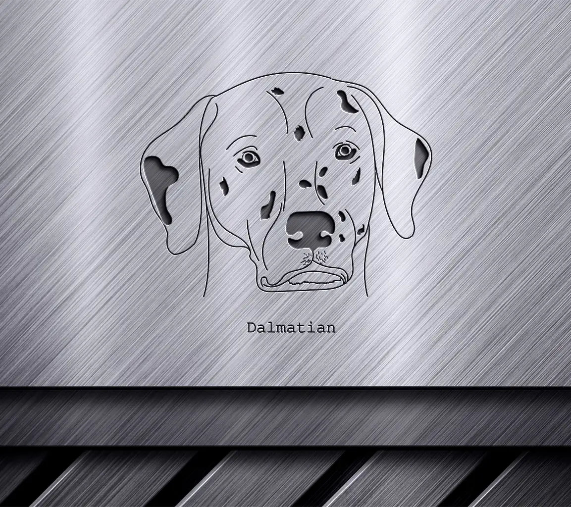 Dalmatian Dog SVG -  Outline Drawing SVG