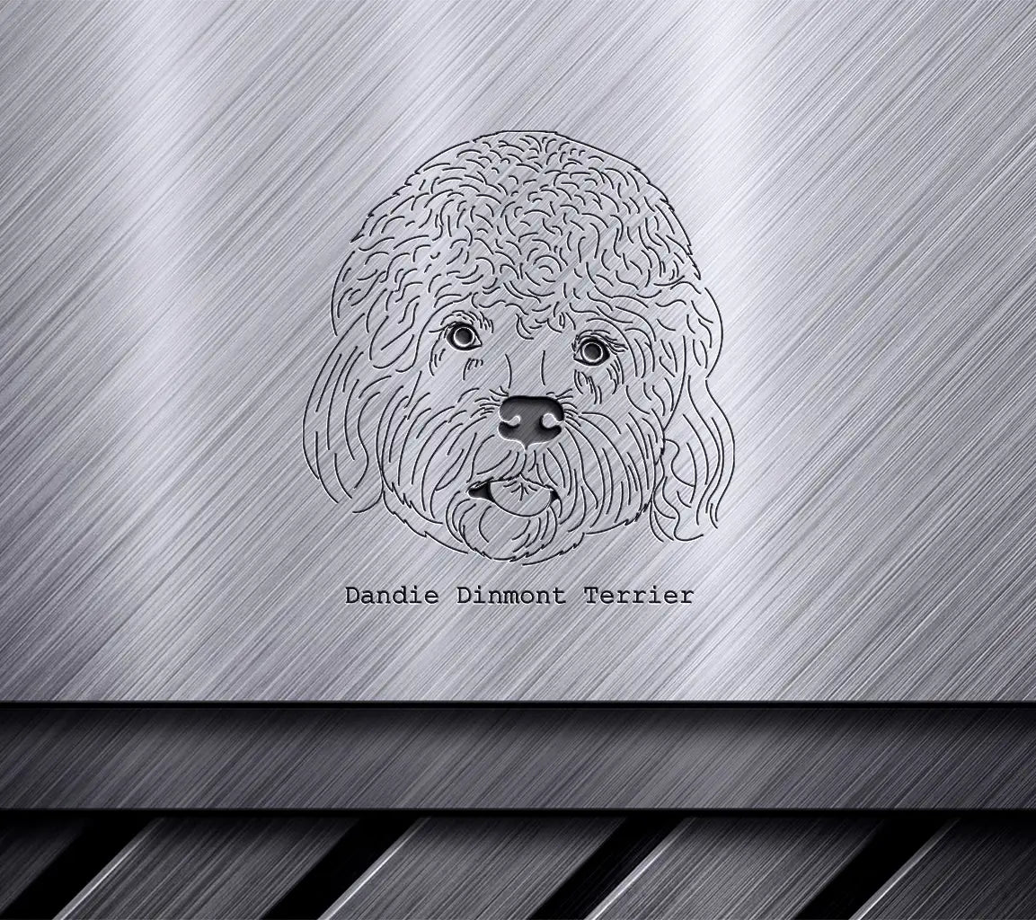 Dandie Dinmont Terrier SVG -  Outline Drawing SVG
