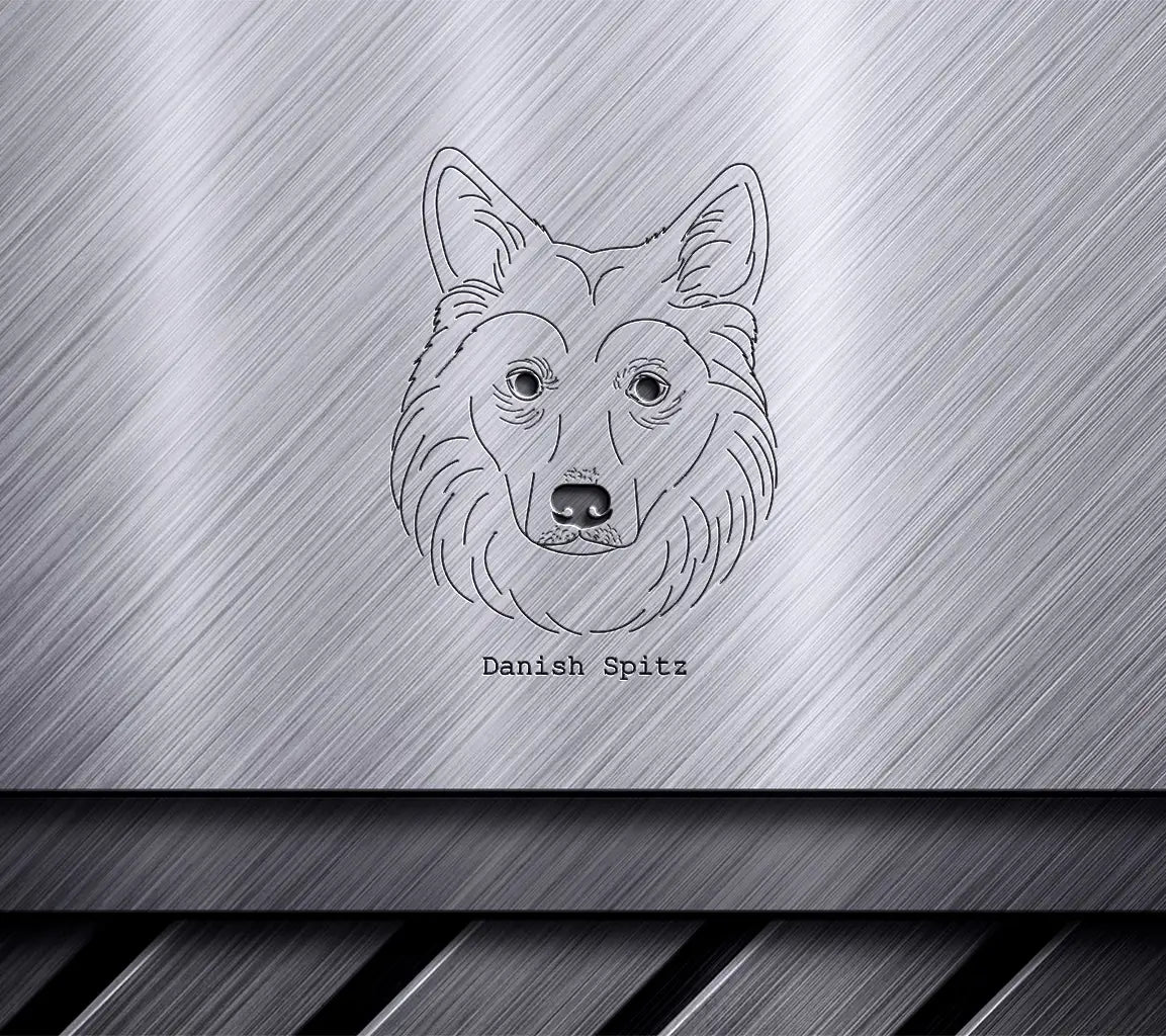 Danish Spitz Dog SVG -  Outline Drawing SVG