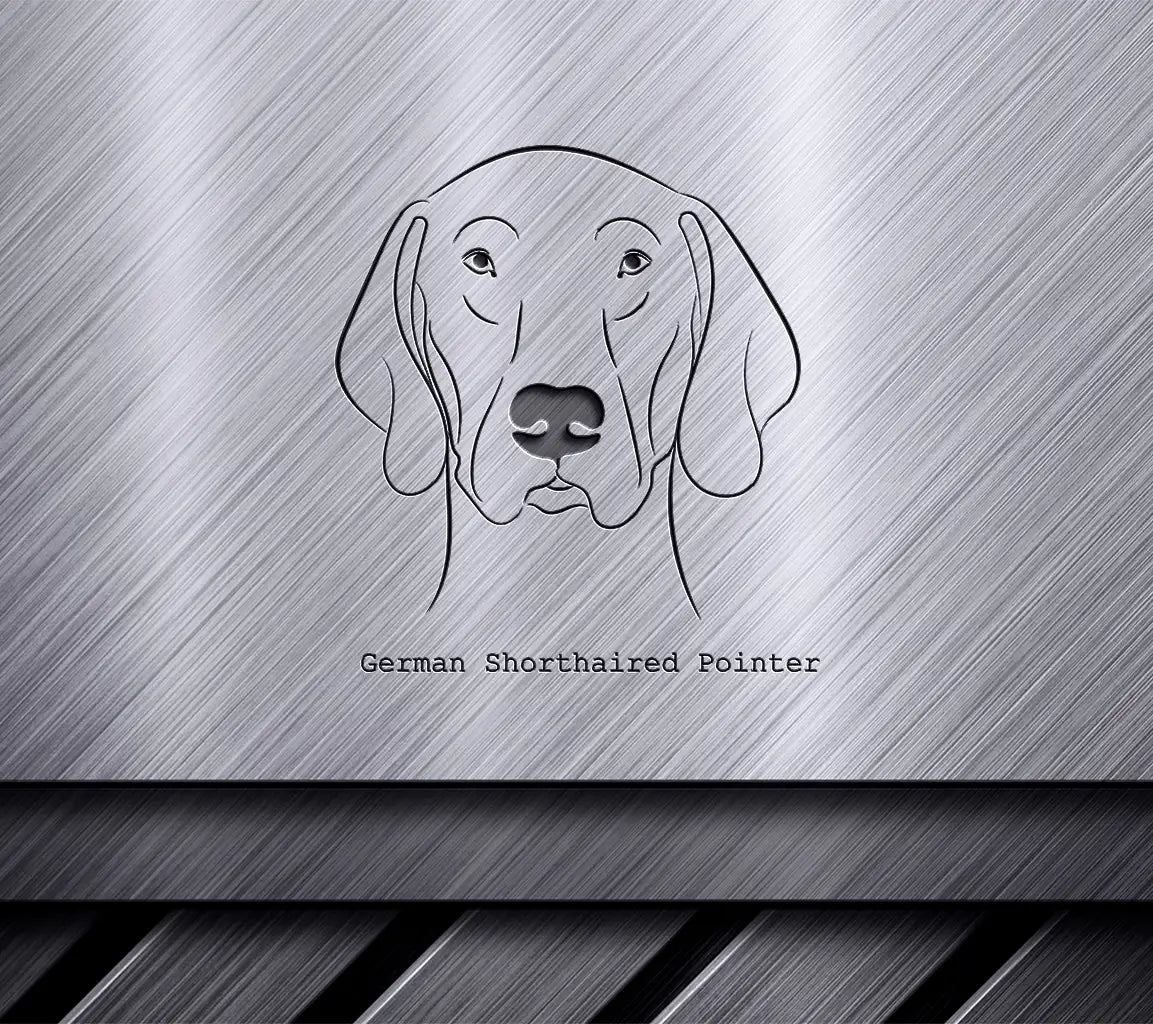 German Shorthaired Pointer SVG -  Outline Drawing SVG