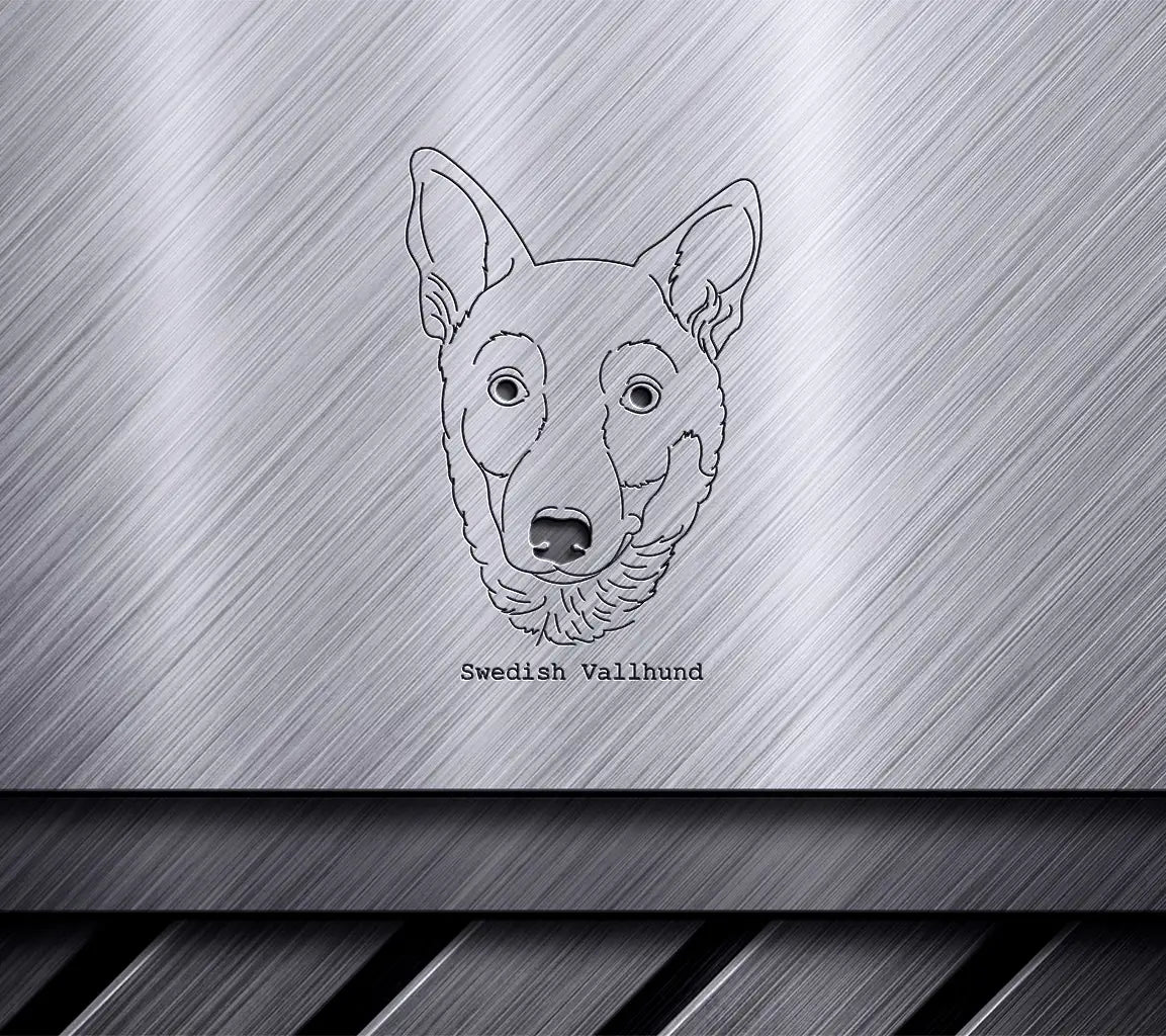 Swedish Vallhund Dog Breed SVG -  Outline SVG