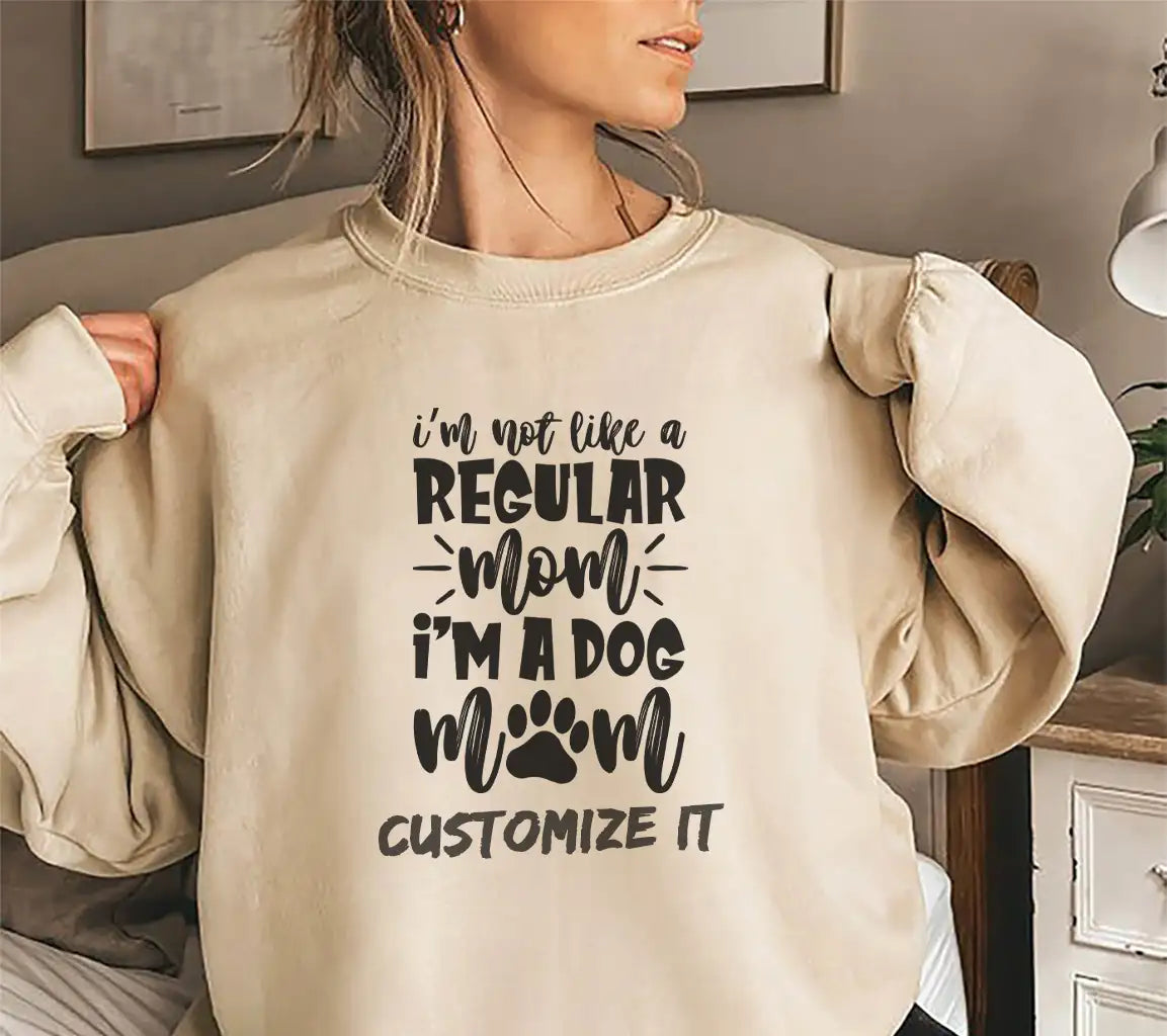 Im Not Like a Regular Mom, Im a Dog Mom SVG Poster SVG