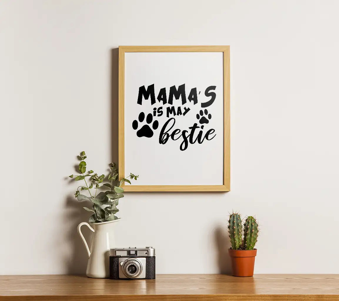  Mamas Bestie Dog SVG - Perfect for Mom and Dog Lovers SVG