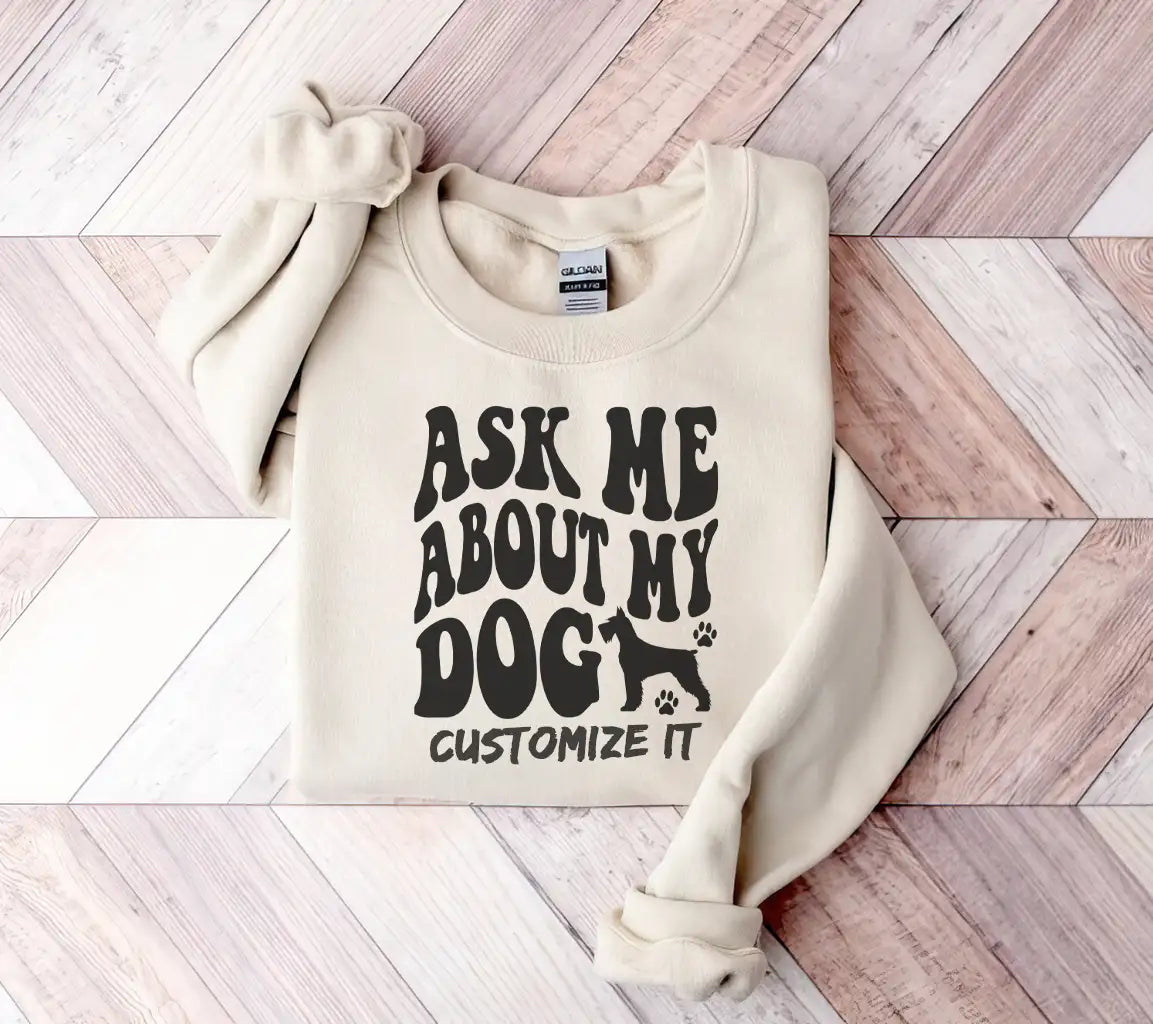 Ask Me About My Dog SVG - Dog Quote Poster Design SVG