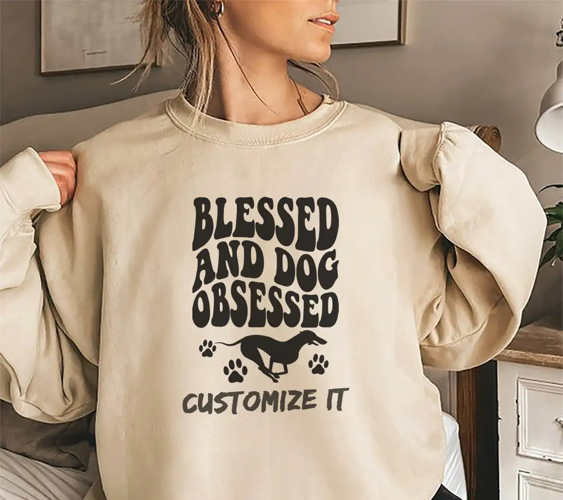 Blessed & Dog Obsessed SVG -  Poster Design SVG