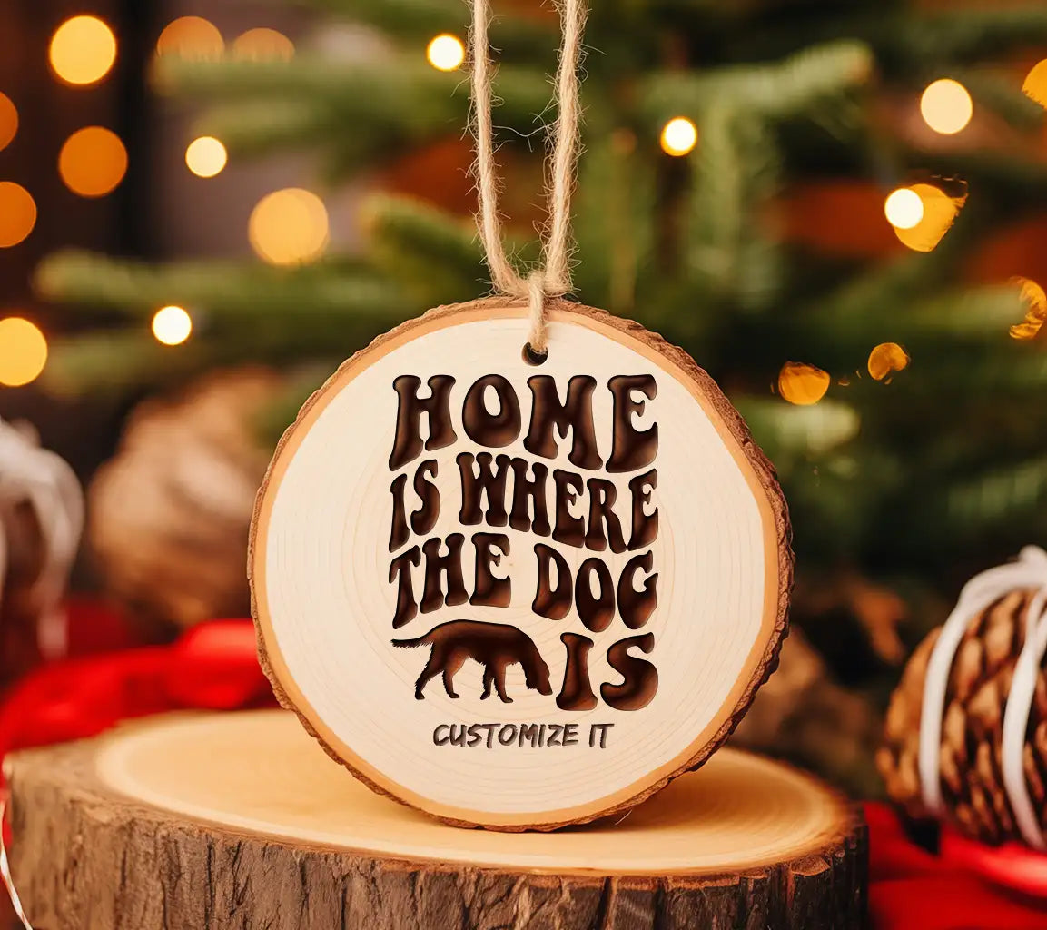 Home Is Where The Dog Is SVG Cut File - Dog Quote Design SVG