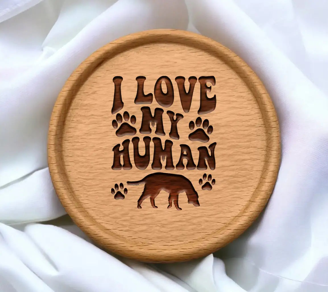 I Love My Human  Dog SVG SVG