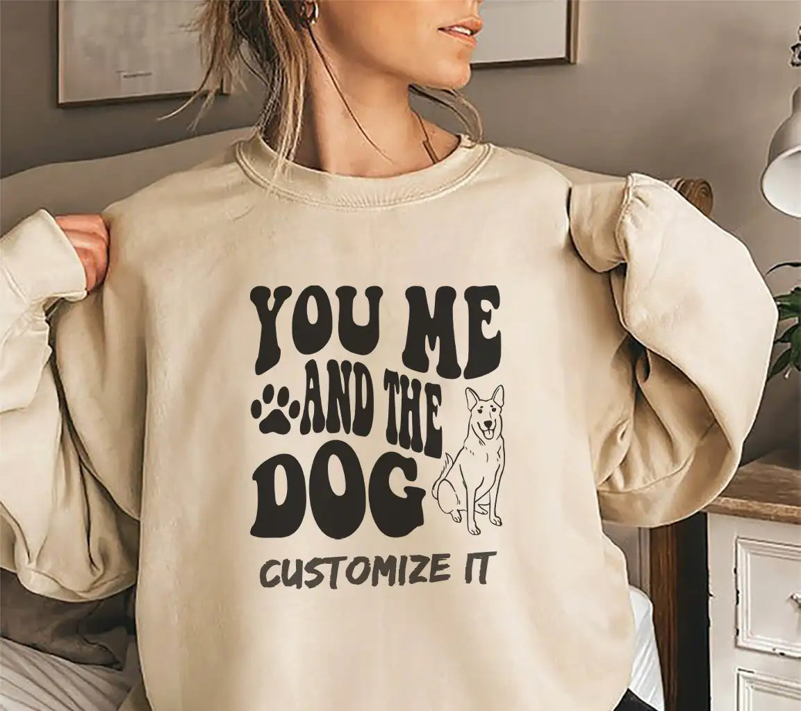 You, Me, and the Dog  SVG Poster SVG