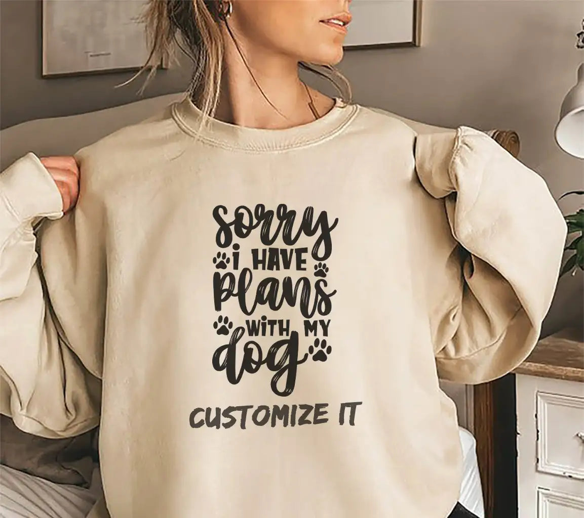 Sorry I Have Plans With My Dog SVG - Funny Dog Lover Poster Design SVG