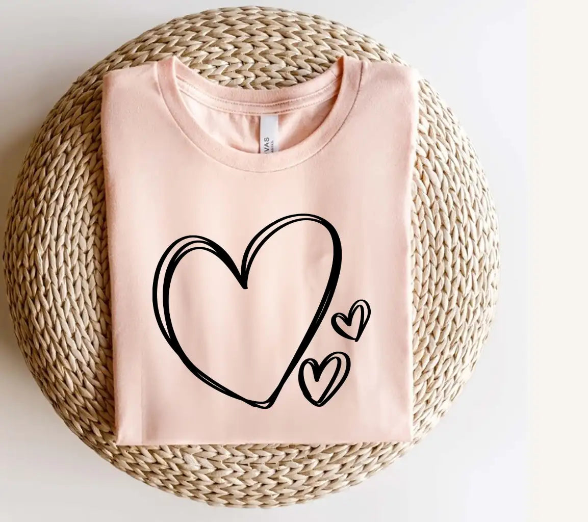  Heart with Two Smaller Hearts SVG Doodle Bundle SVG