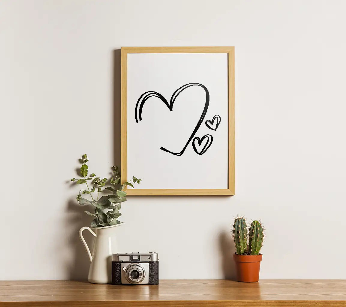 Heart & Hearts Doodle SVG Bundle - , Text & More SVG