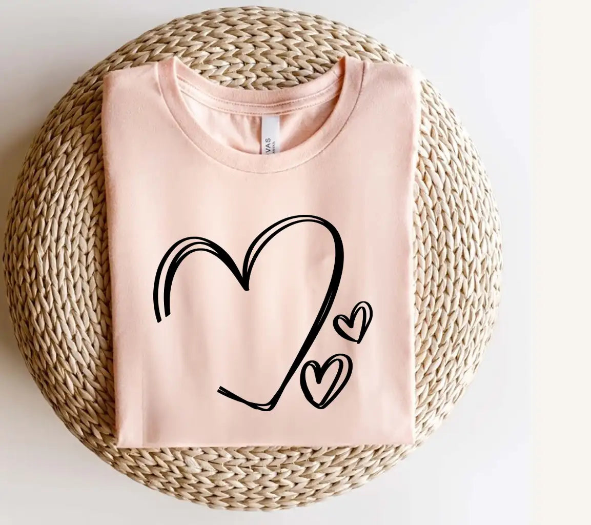 Heart & Hearts Doodle SVG Bundle - , Text & More SVG