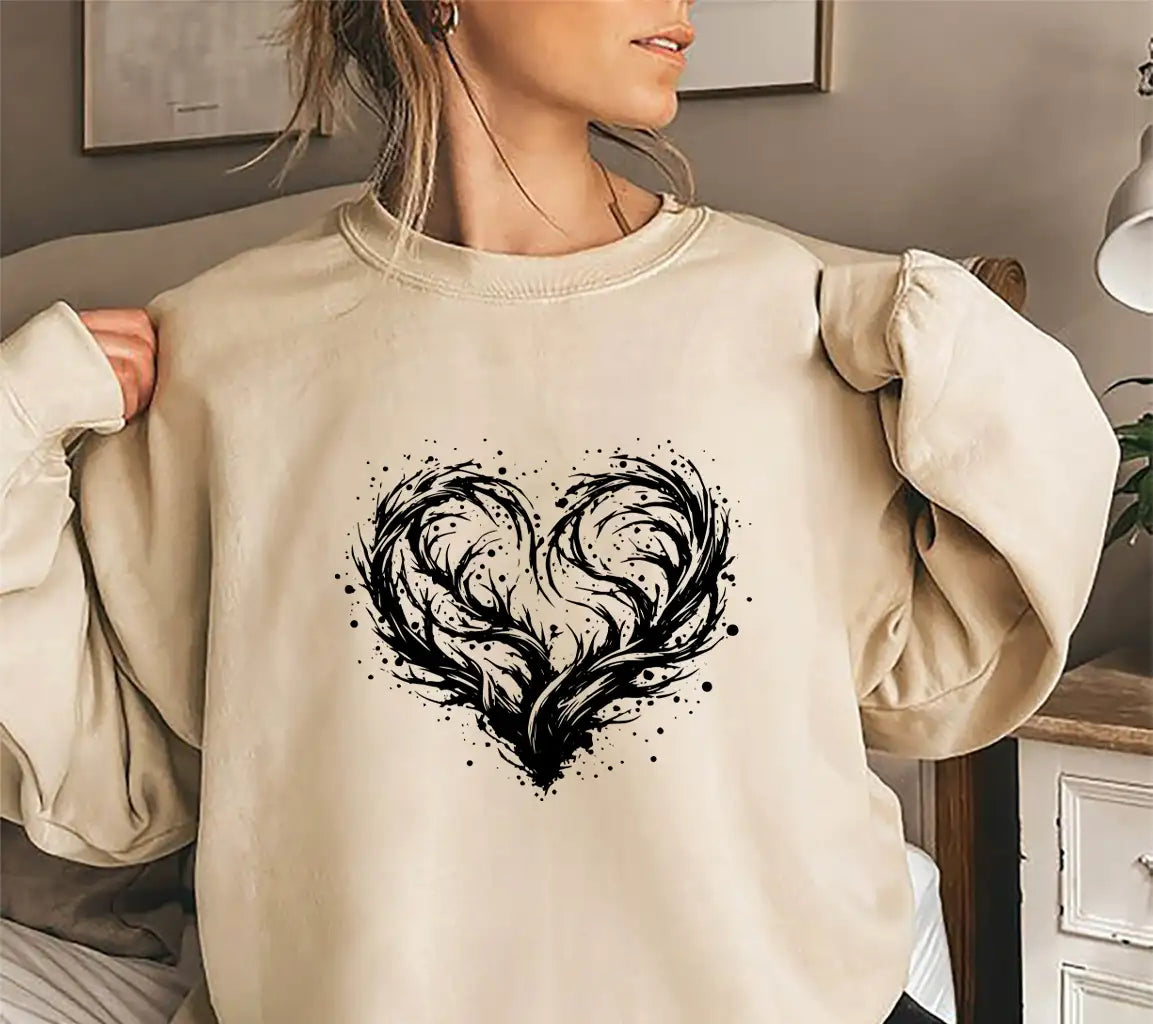 Dotted Heart Swirl