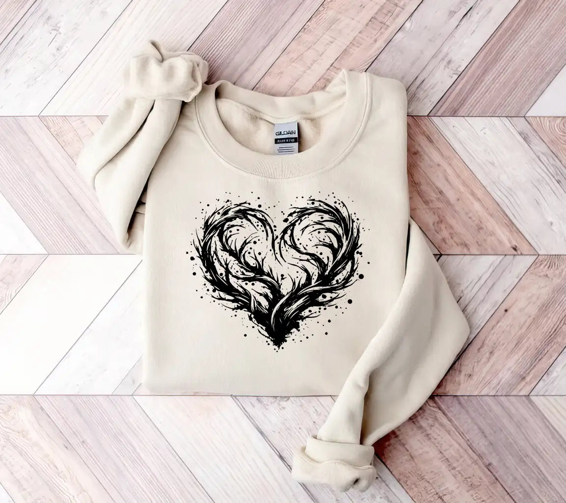 Dotted Heart Swirl