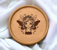  Fairy with Flowers SVG - Dreamy Cartoon Vector Design SVG