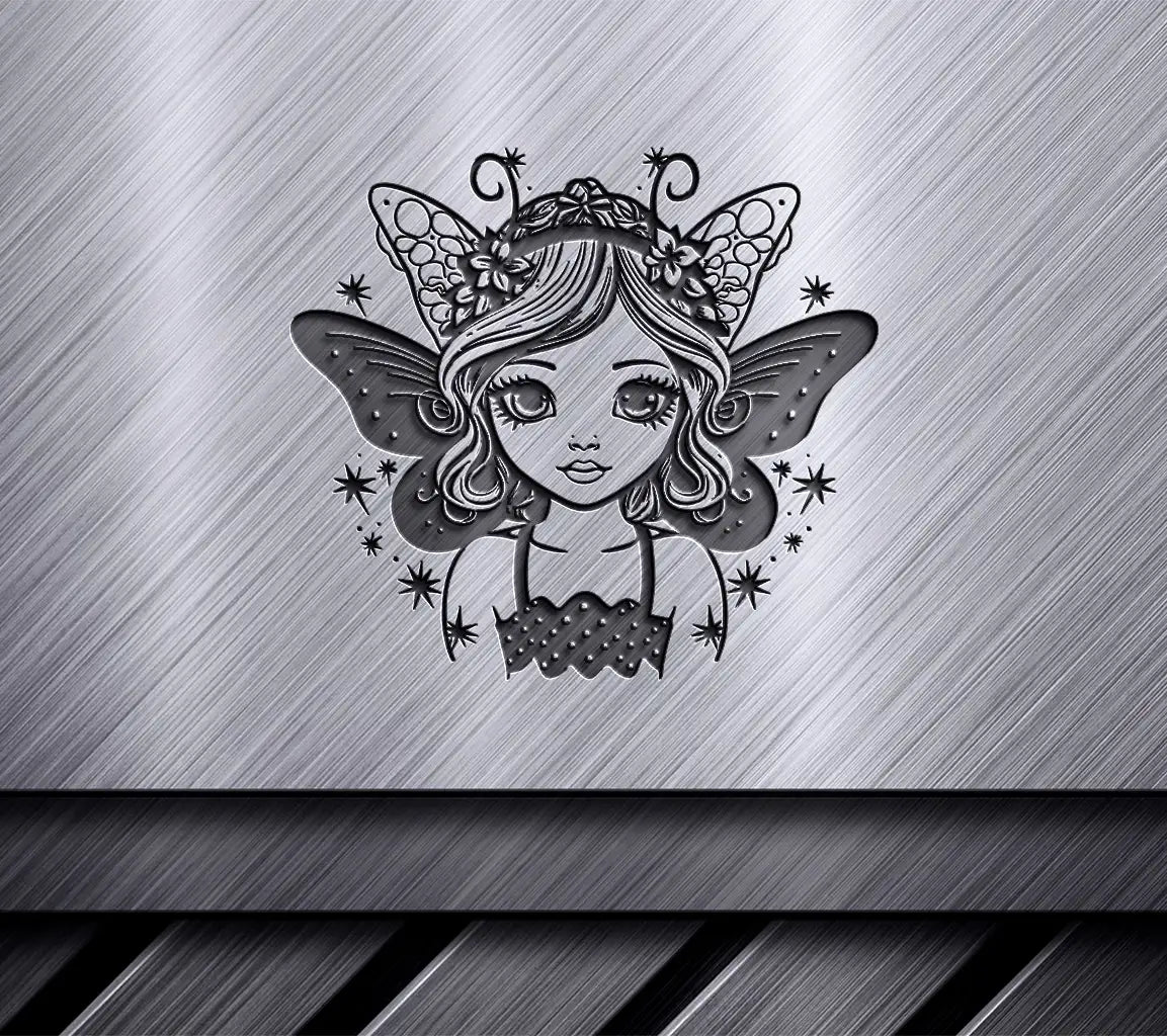  Fairy with Flowers SVG - Dreamy Cartoon Vector Design SVG