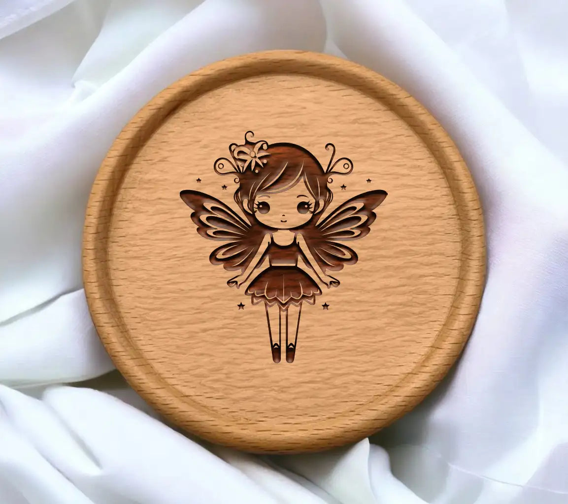  Fairy with Flower SVG - Dreamy Cartoon Vector Design Design SVG