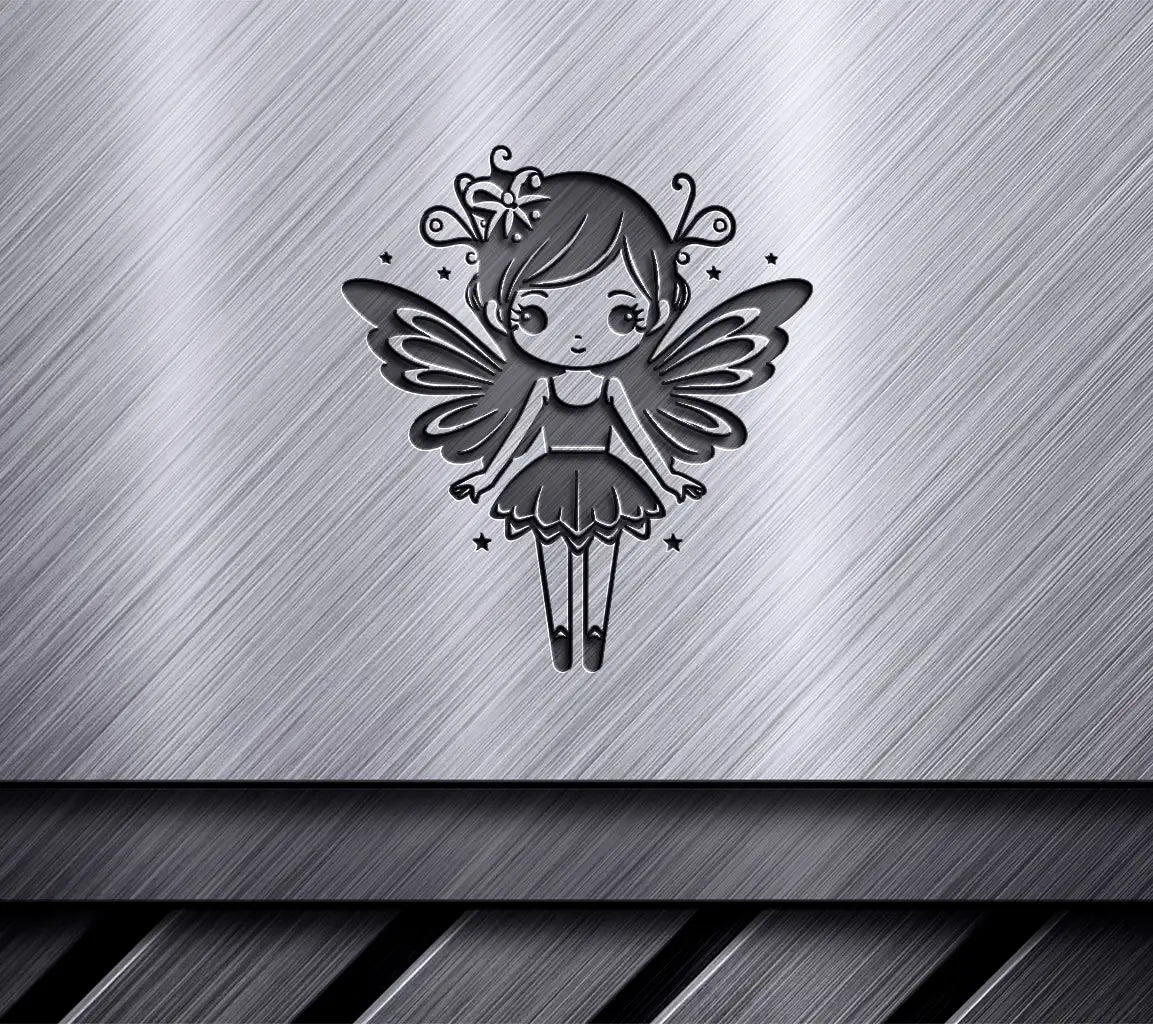  Fairy with Flower SVG - Dreamy Cartoon Vector Design Design SVG