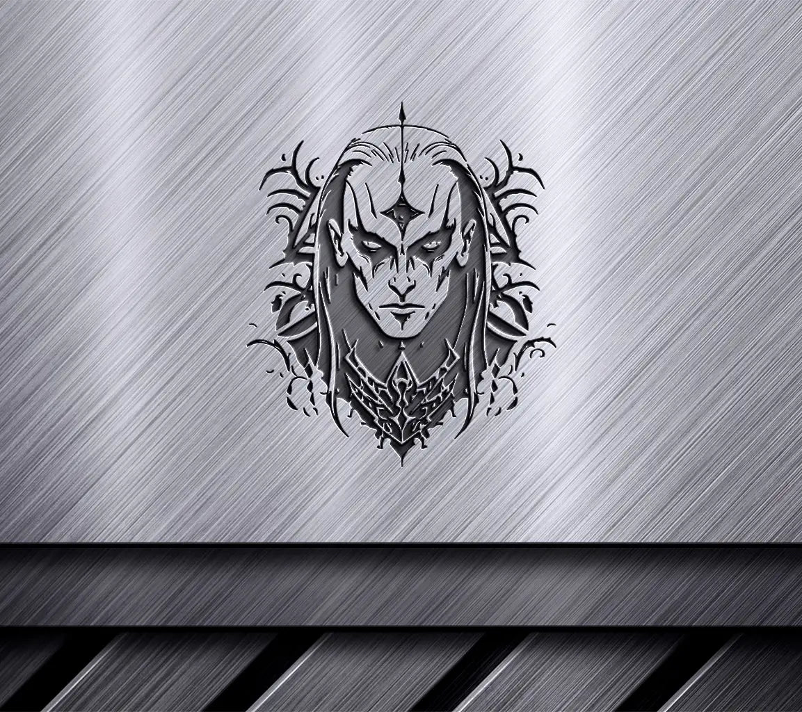 Dungeons & Dragons Vampire -  Man with Long Hair SVG SVG