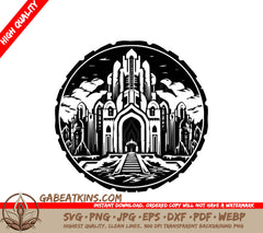  Castle with Stairs SVG - Dungeons and Dragons SVG