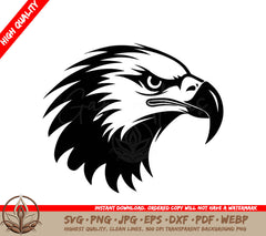 Eagle Head Vector Illustration Logo SVG 