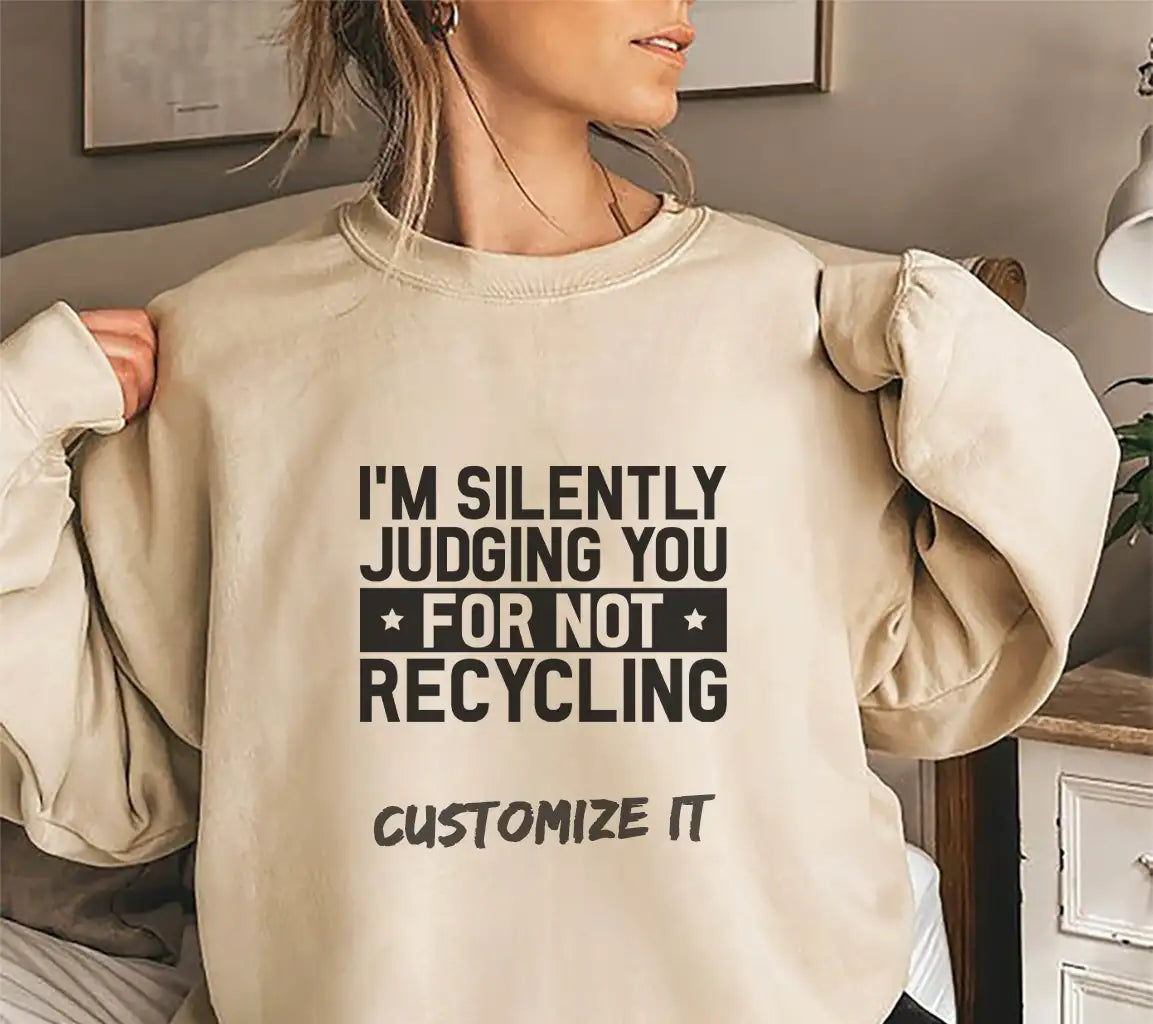 Im Silently Judging You (For Not Recycling) SVG - Earth Day Design SVG