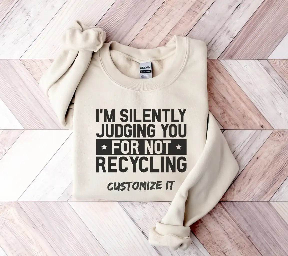 Im Silently Judging You (For Not Recycling) SVG - Earth Day Design SVG