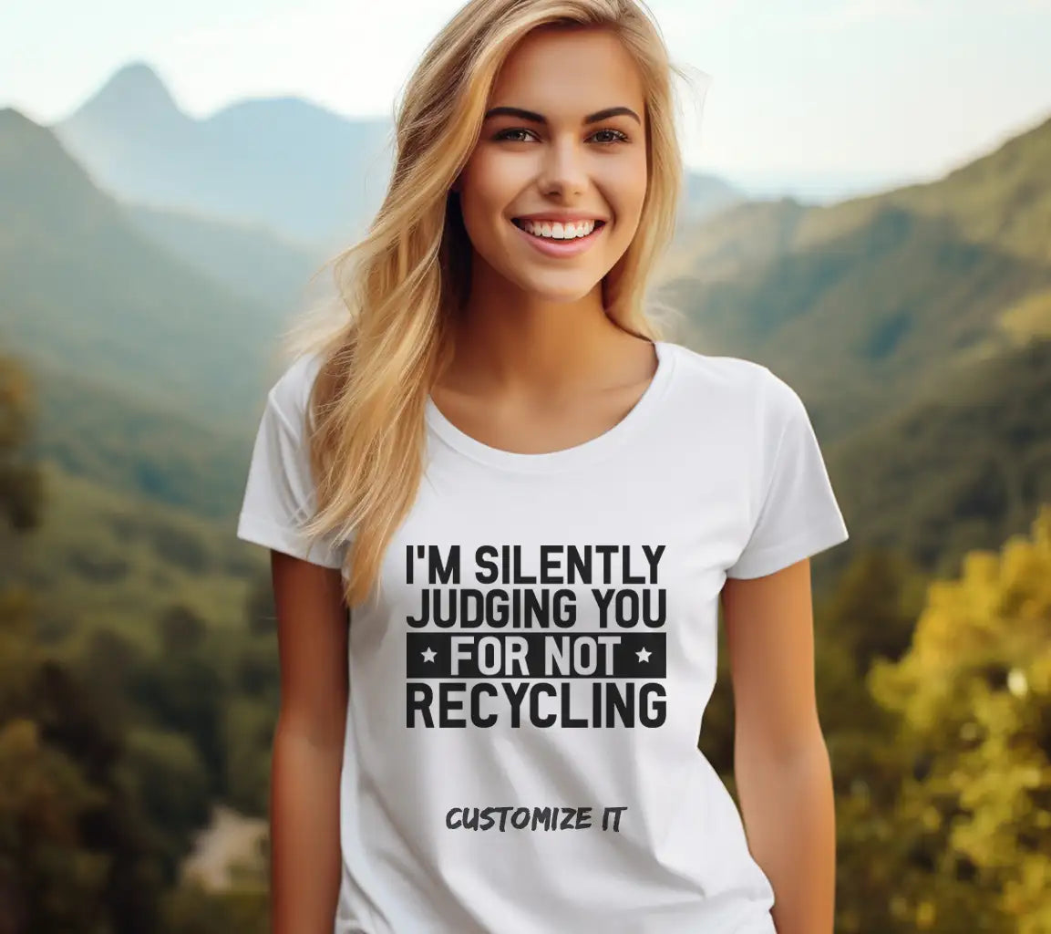 Im Silently Judging You (For Not Recycling) SVG - Earth Day Design SVG