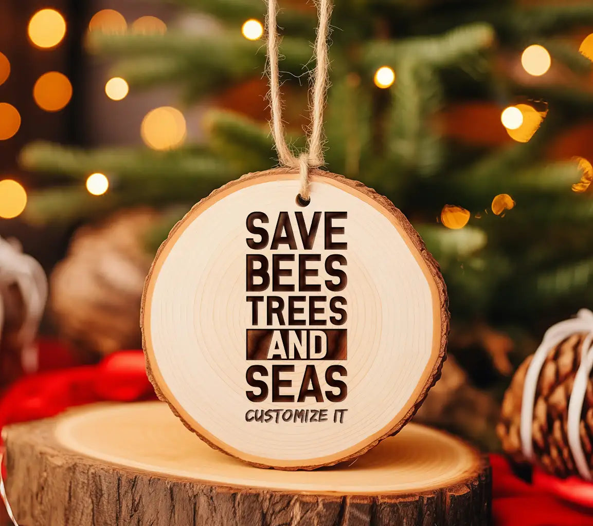Save Bees, Trees & Seas  SVG - Earth Day Design SVG