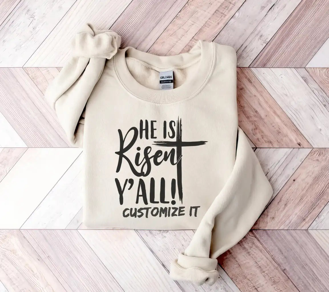 He Is Risen Yall -  Easter SVG Design SVG