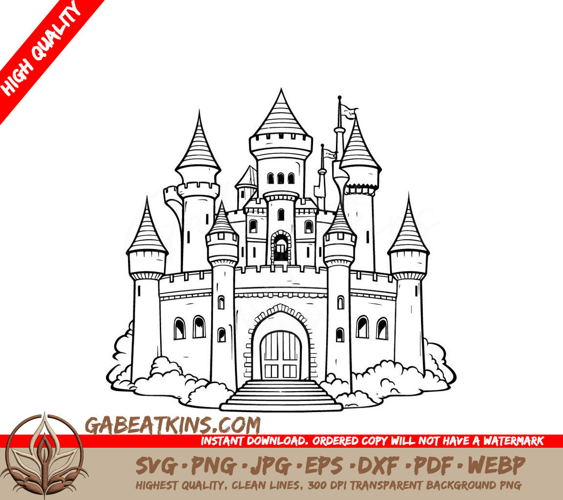  Castle with Stairs SVG - Echoes of Destiny SVG